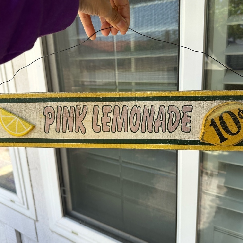 Home Wall Decor  “Pink Lemonade” Vintage